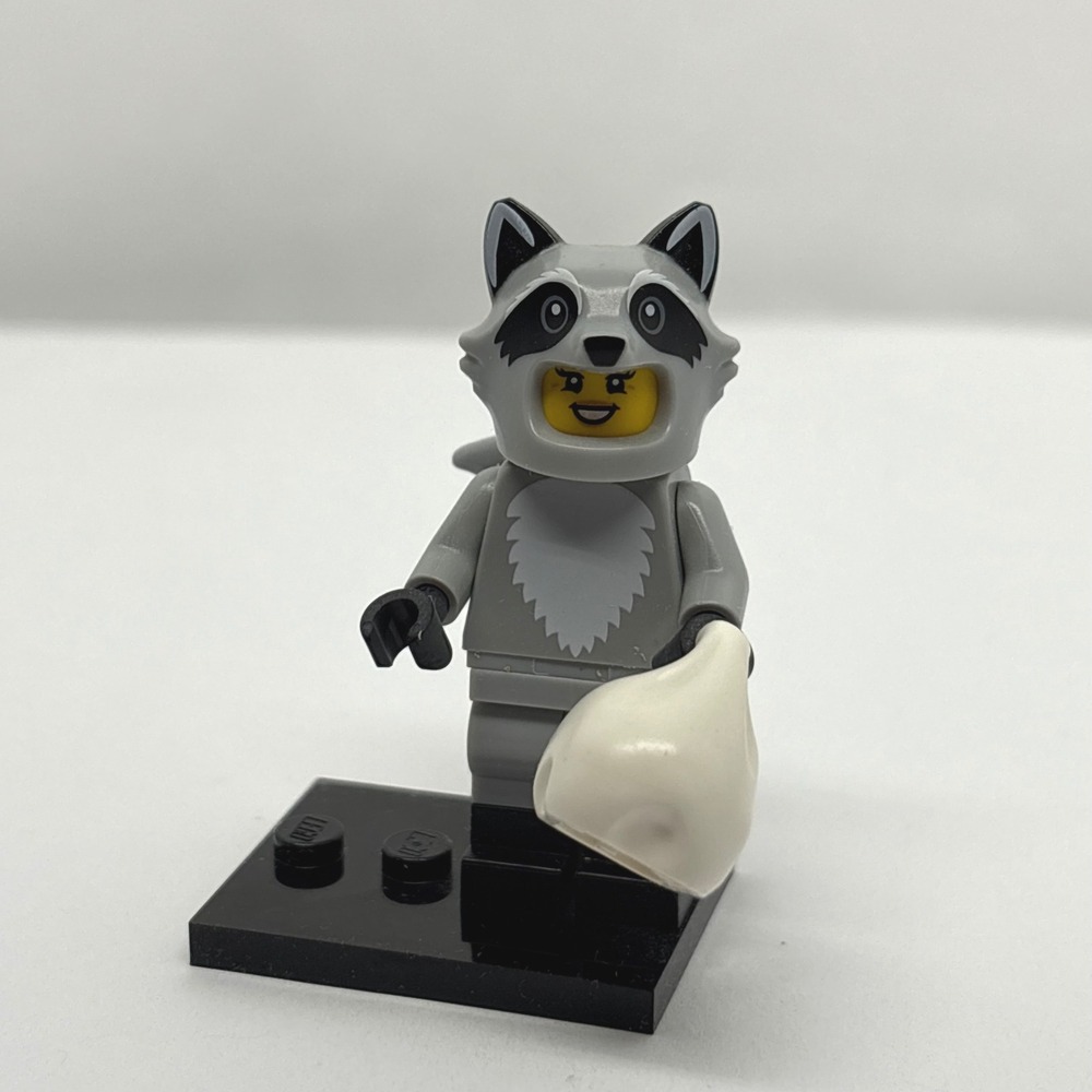LEGO Series 22 Raccoon Costume Fan Girl Minifigure 71032 Trash Panda Halloween - Picture 5 of 8